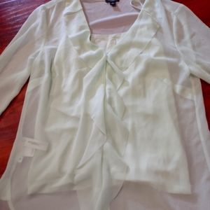 Ann Taylor, Small, 2 piece light green blouse